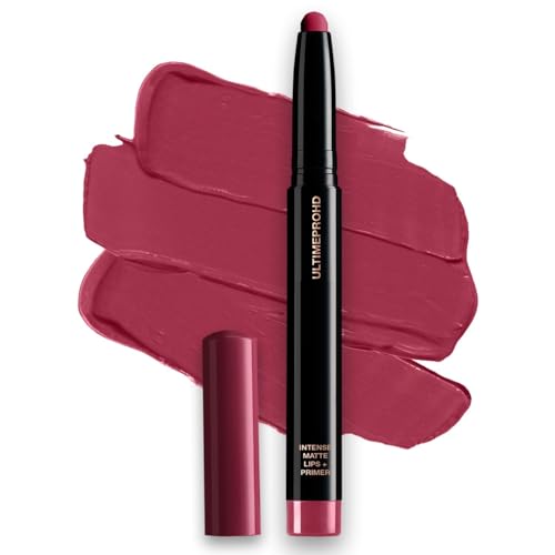 Ultim.e Pro Hd Intense Matte Lipstick + Primer - Bold Wine (Maroon) | 9Hr Long Stay | Flawless Hd Matte Finish | Intense Color | Lightweight | Smooth Glide | Primer Infused, 1.4 g (Pack Of 1)