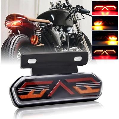 Multifunktionales Motorrad-Rücklicht, 12 v, universell, wasserdicht, LED-Bremslicht, Fahrlicht, Image