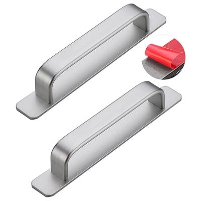 Stück selbstklebender Schiebetürgriff, Scheunengriff, Aluminiumlegierung, Griffe für Schränke, Image