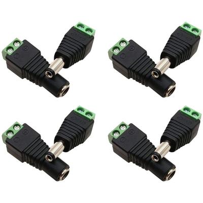 Memkey - 4 Stück 5,5 mm 2,1 mm DC-Stromanschluss männlich und weiblich 12 V-Adapterbuchse, Image