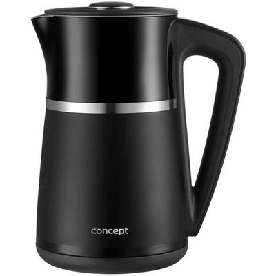 Concept - Wasserkocher, Volumen 1,7 l, mit Temperaturregelung, 2200 W, schwarz rk3100 Image