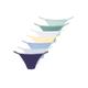 String VIVANCE, Damen, Gr. 32/34, bunt (navy, hellblau, jeansblau, mint, graugrün, gelb, weiß), Single Jersey, Obermaterial: 95% Baumwolle, 5% Elasthan. Spitze: 80% Polyamid, 20% Elasthan, unifarben, körpernah, Unterhosen, mit feiner...
