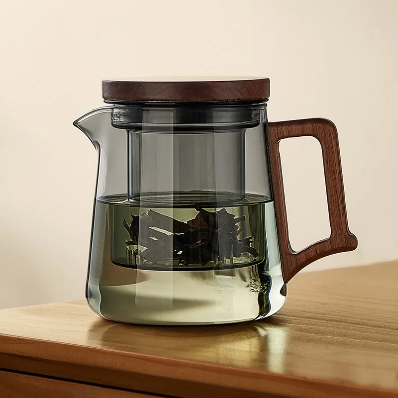 Glass Teapot Household Hightemperature Resistant Single Pot Filter Tea Making Tool
