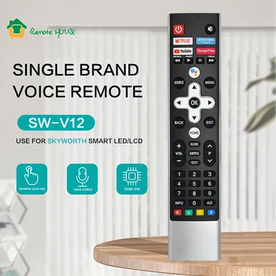 Neue SW-V12 kompatible Skyworth Sprachfernbedienung Ersatz 536C-267A00-W010 536J-267A00-W000 Smart Image