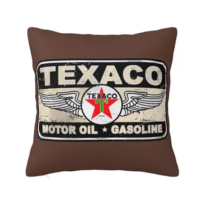 Vintage Texaco Zeichen Luxus Kissen bezug Decora cion Salon Fall Auto Kissen Image