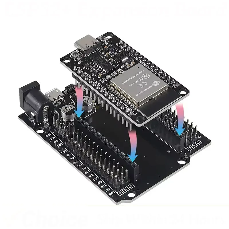 ESP32-Entwicklungsplatine CH340C WiFi + Bluetooth Ultra-Low Power Dual Core ESP32-DevKitC-32 ESP-WROOM-32 Erweiterungsplatine Image