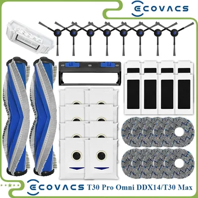 Für Ecovacs Deebot T30 PRO OMNI / T30 Max / T30 / DDX14 Staubsauger Hauptseite Bürste HEPA-Filter Mopp Tuch Ersatzteile Image