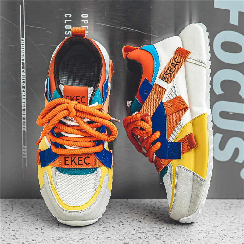 Original bunte Designer Sneakers Männer Höhe zunehmende Plattform Schuhe Männer Hip Hop Streetwear Schuhe Casual Man Luxus Sneakers