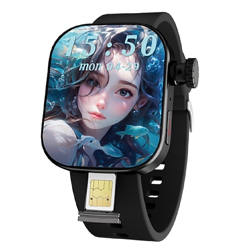 696 MS10 Orologio Smart 4G LTE Telefonino GPS Monitor del Sonno Bluetooth Android iOS 46mm 2,06