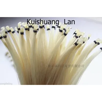 20 hanks High quality white Mongolia horsetail violin viola cello bow hair 82cm