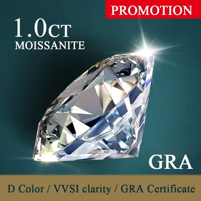 B 100% Real Moissanite Certified Lab Grown Pass Diamond tester pen Loose Gemstones Moissanita Stones