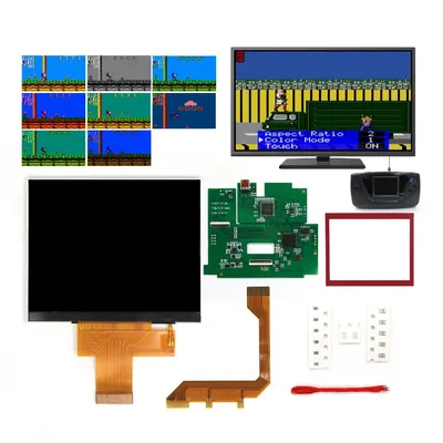 Hispeedido Hight Light 3.5" 640x480 Retro Pixel HD IPS LCD Kit For For SEGA Game Gear 720P