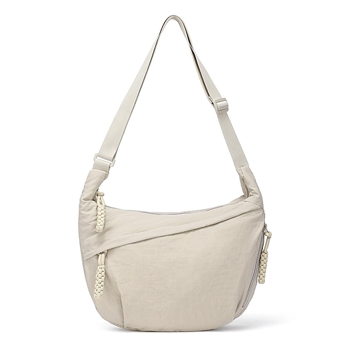 borsa a tracolla leggera per donna – borsa a tracolla casual in nylon impermeabile con tracolla regolabile, design multitasche per viaggi, shopping e uso quotidiano