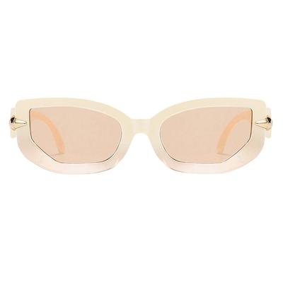 Plus Size Women's Elle Polarized Sunglasses by Fifth & Ninth in Cream (Size ONE SIZE)