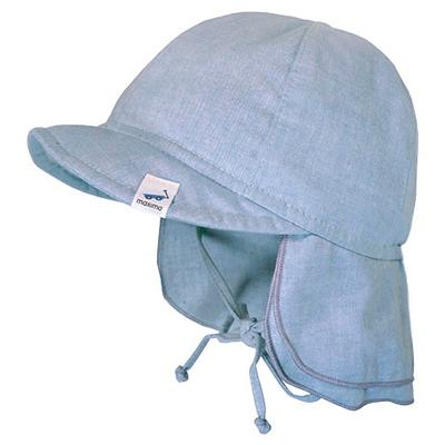 maximo - Baby's Schildmütze Futter Nackenschutz Bindeband - Hut Gr 49 cm grau Image