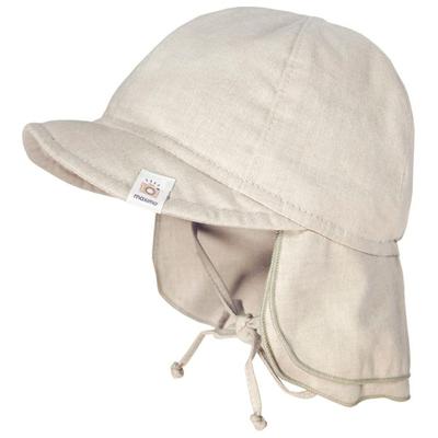maximo - Baby's Schildmütze Futter Nackenschutz Bindeband - Hut Gr 43 cm beige Image
