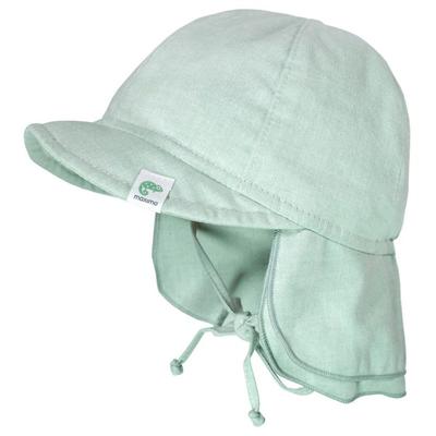 maximo - Baby's Schildmütze Futter Nackenschutz Bindeband - Hut Gr 43 cm grau Image