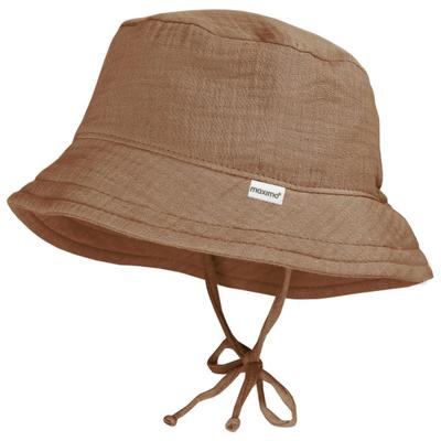 maximo - Kid's Mini Hut Band Musselin Futter - Hut Gr 47 cm braun Image