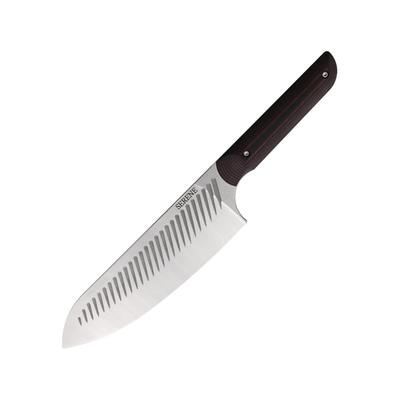 Serene Kitchen Co. Magna Cut Black/Red Chef's Knife 13.38in Overall 7.75in CPM Magnacut Stainless Steel Blade Black/Red Ultrex Suretouch Rubberized