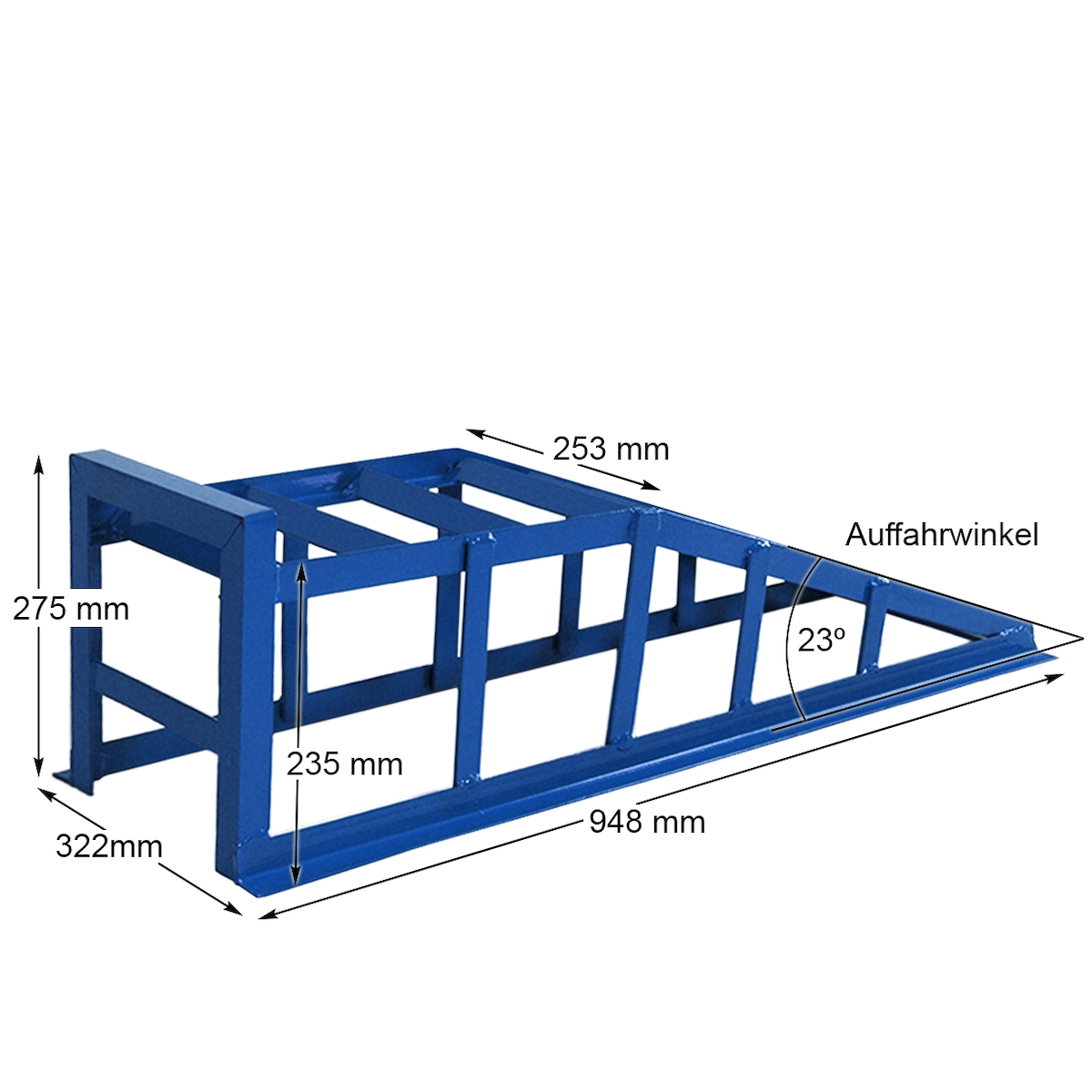 Auffahrrampe Rampe PKW 2x blau bis 245er Räder extra breit 2000kg pro Paar Image