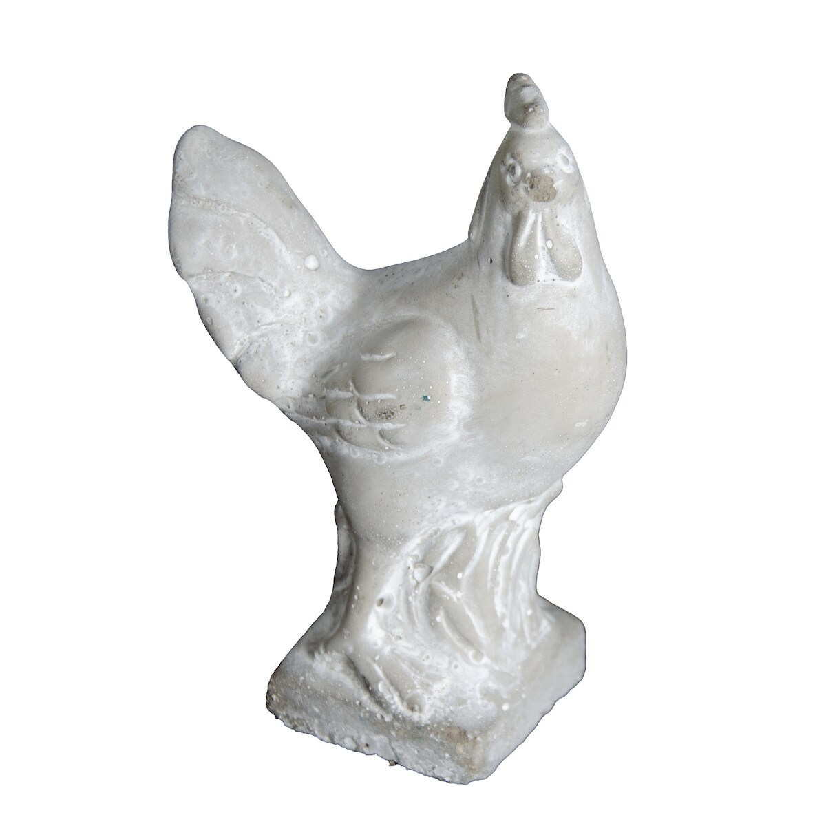 Goldbach Dekorative Hahn Dekofigur aus Zement H 14 cm Image