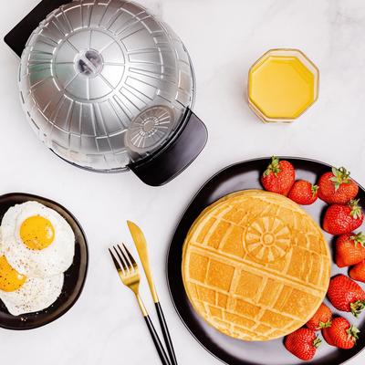 Star Wars Halo Death Star Waffle Maker by UNCANNY BRANDS in Silver (Size 10")