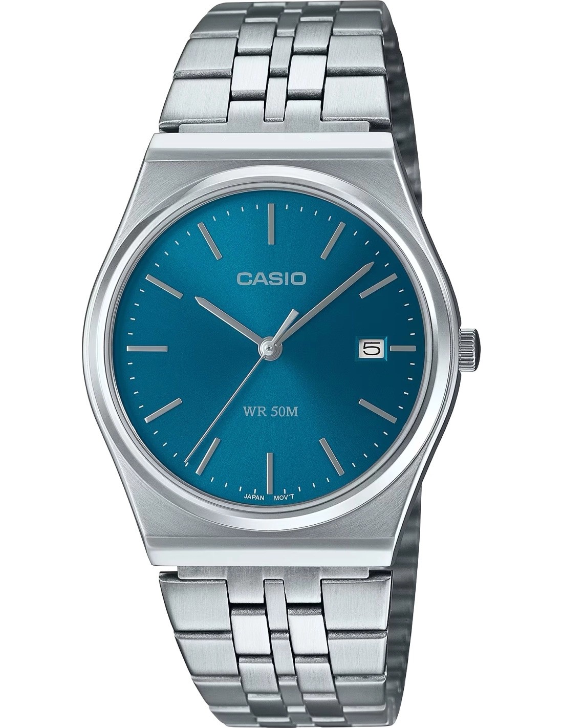 Casio Collection Unisex's Silver Watch MTP-B145D-2A2VEF Stainless Steel - One Size | Casio Sale | Discount Designer Brands