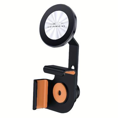 TEMU New Car Mobile Phone Holder With Card Screen Aluminum Alloy Base Magnetic Navigation Support Bracket Adjustable And Firm Anti-shake Suitable For /3 Screen Display Image