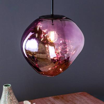 Eco-Light Hängeleuchte Canopus, violett, Ø 28 cm, Glas, E27 Image