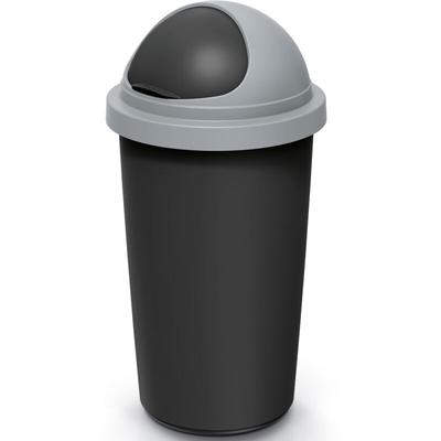 Keden - monzana® Mülleimer Küche 50L mit Schiebedeckel 100% Recycelter Kunststoff Abfalleimer Büro Image
