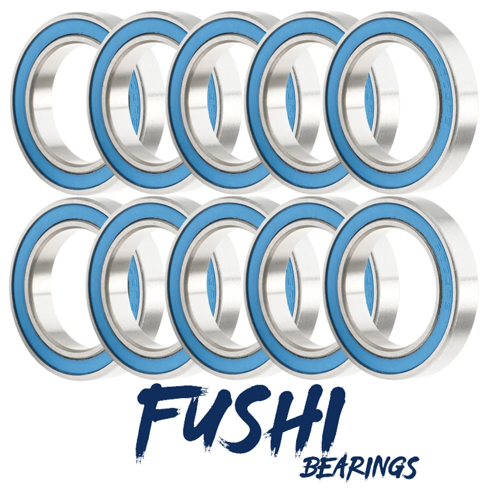 6803RS Lager 10 Stück 17 x 26 x 5 mm ABEC-3 Hobby Elektro RC Auto LKW 6803 RS 2RS Kugellager 6803-2RS blau versiegelt