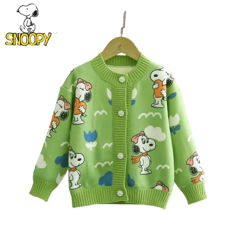 Snoopy Cartoon Nette kinder Strickjacke Pullover Kreative Cartoon Peripherie Kawaii Samt Vielseitige Mode Jacke Großhandel Image