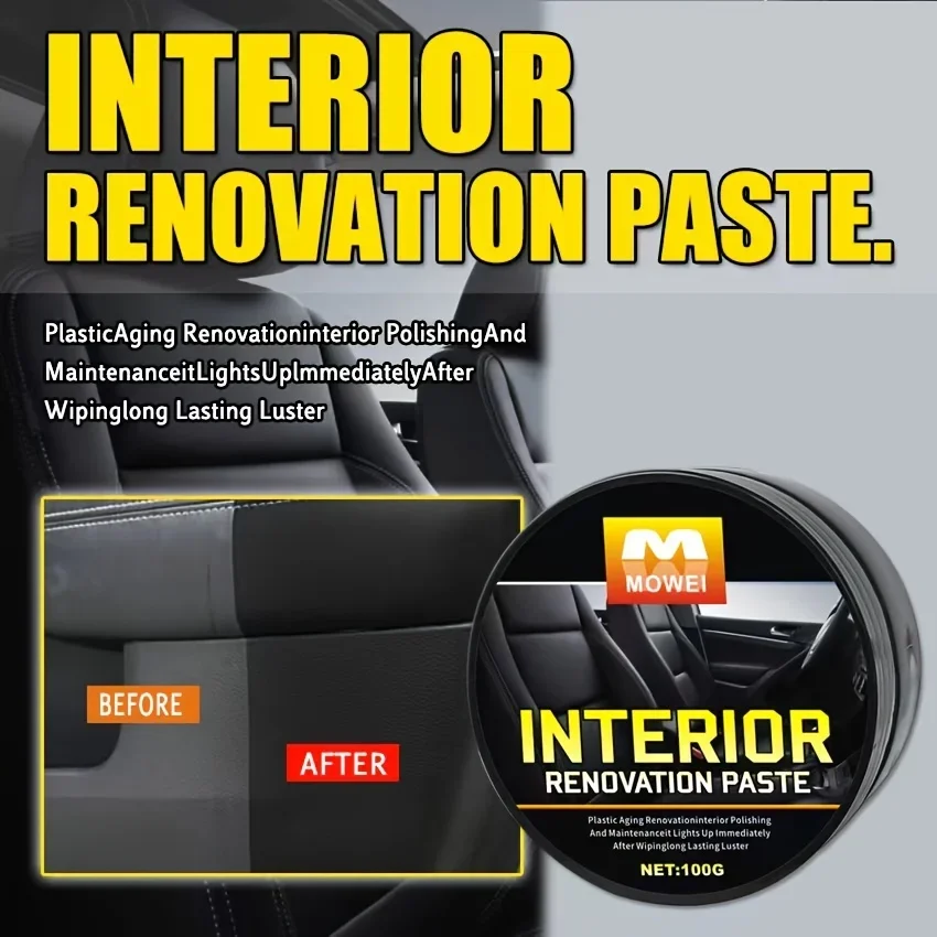 Renovierungsmittel für Kunststoffteile, Reifenpoliermittel, Lederbeschichtung für langanhaltende Reifenpflege und -schutz Image
