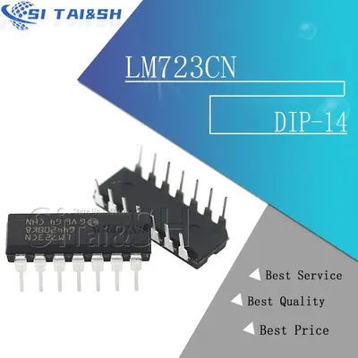 10 Stück uc723l = lm723cn dip14 lm723 dip-14 mc1723cp dip neu und original ic Image