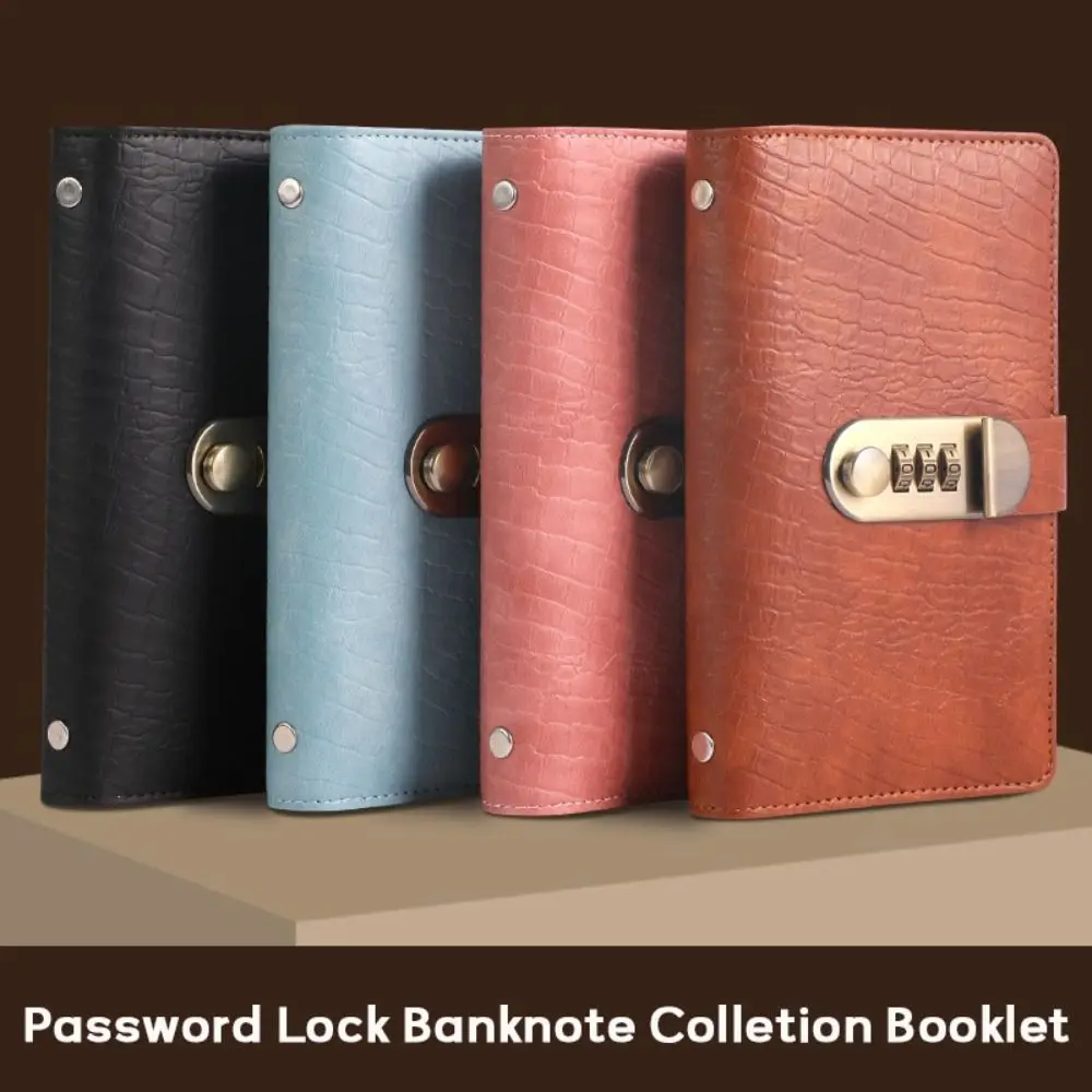 PU 100er-Umschlag, Geld sparen, Herausforderungsordner, Passwortsperre, Notizbuch, wiederverwendbar, Budgetsparbuch, Banknoten-Sammlung, Broschüre Image