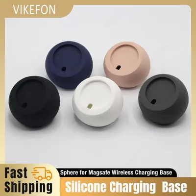 Silikon-Ladekugelform, Desktop-Halter, Ständer für Magsafe iPhone 16, 15, 14, 13, 12, Pro, Macsafe-Ladegerät, Dock-Station, Zubehör