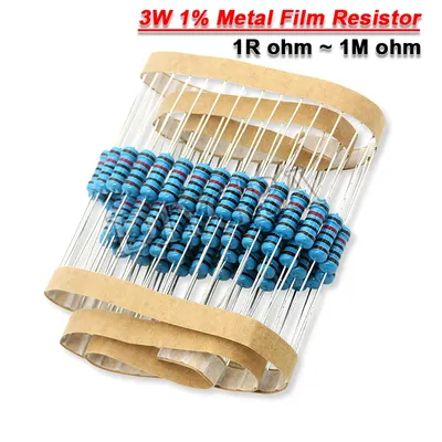 20 Stück 1W Metall film widerstand 10r 22r 47r 100r 330r 470r 1k 4,7 k 10k 22k 47k 330k 470k 1 2 10 Image