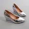2025 Spring Summer Wedges Heels Women Party Shoes Fashion Pointed toe Office Ladies Pumps Plus Size
