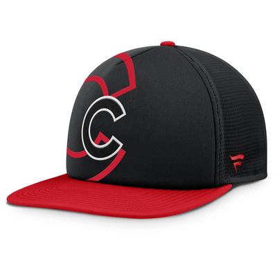 Chicago Cubs Fanatics Walkoff Grandstand strukturierte verstellbare Meshback Cap – Herren
