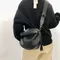 Womens Genuine Leather Crossbody Bag High Quality Black Soft Cowhide Mens Shoulder Bag Large