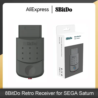 8BitDo Bluetooth Retro Receiver for SEGA Saturn and Windows, Wireless Adapter Dongle for PS5 PS4 and