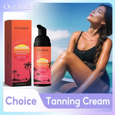 Self Tanning Mousse Sunless Self Tanner For Face Body Sunbed Cream Even Skin Tone Anti Uv Prevent