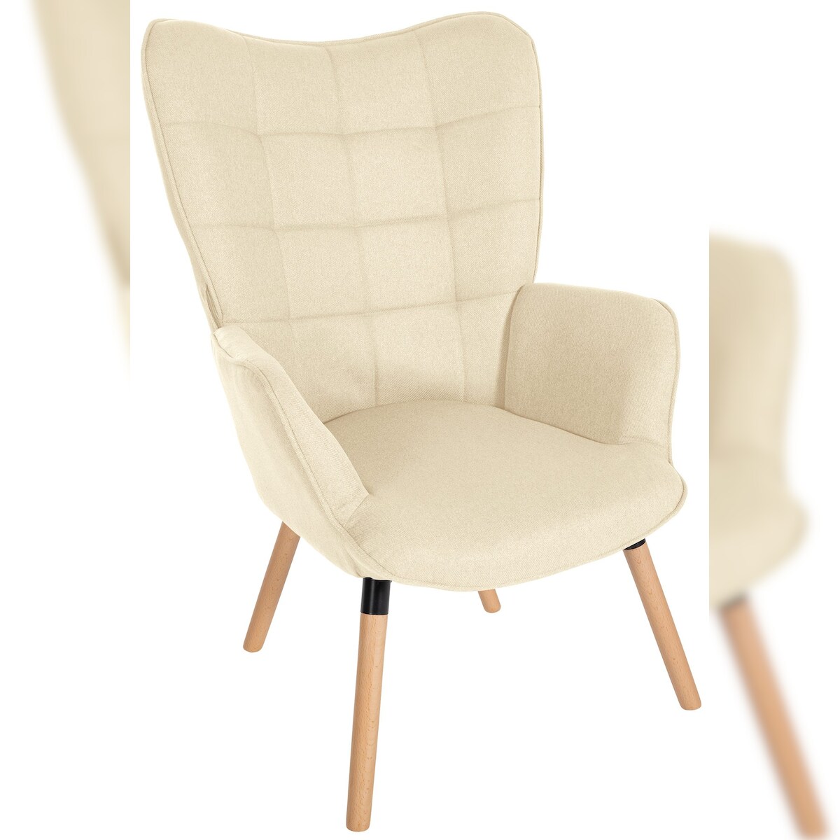 CLP Sessel Garding Stoff-Bezug creme Image