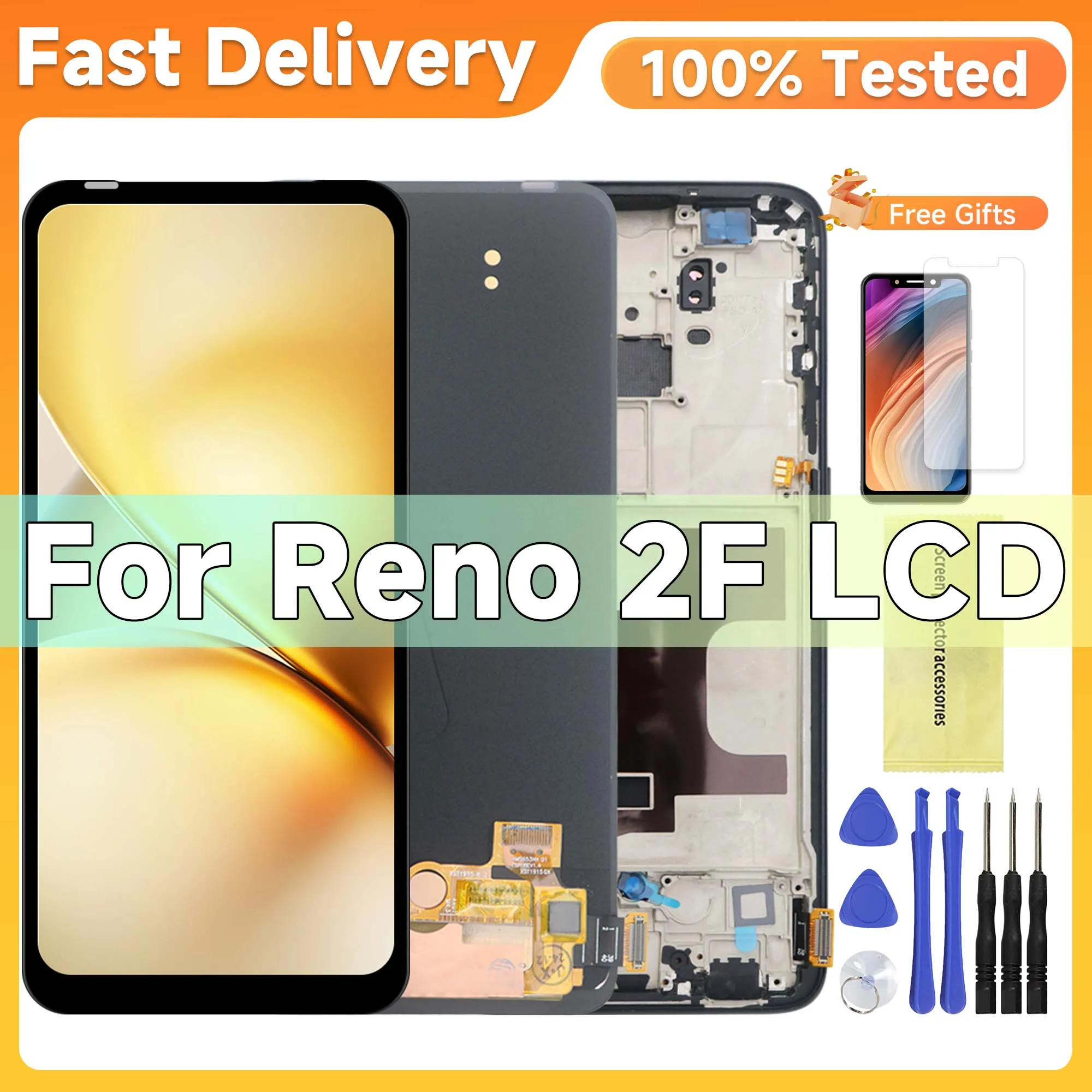 OLED/TFT pour Oppo Reno2 Z Reno 2 Z écran LCD écran tactile numérique avec cadre pour Oppo Reno2 F CPH1989 remplacement d
