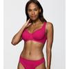 Bügel-Bikini-Top TRIUMPH "Summer Twist W 01", Damen, Gr. 46, Cup C, lila (berry), Microfaser, Obermaterial: 77% Polyamid, 23% Elasthan, elegant, Bikini-Oberteile, Minimizer - verkleinert die Brust optisch um eine Cup-Größe