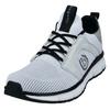 Sneaker BUGATTI, Herren, Gr. 46, weiß, Textil, sportlich, Schuhe, Schnürschuh, Halbschuh, Freizeitschuh, Kontrastbesatz an der Ferse