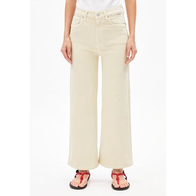 MURLIAA CROPPED | Wide Jeans recyclter Baumwoll Mix Comfort-Stretch - grün (30-32) Image