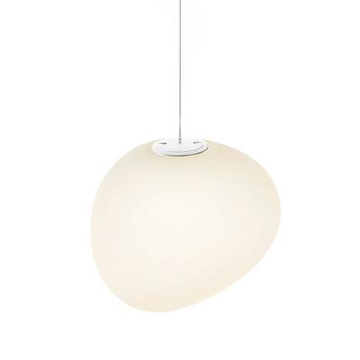 Foscarini Design Hängelampe Gregg MIDI, dimmbar, weiß / opal, für Wohn- / Esszimmer, Glas, Design, Pendelleuchte Image