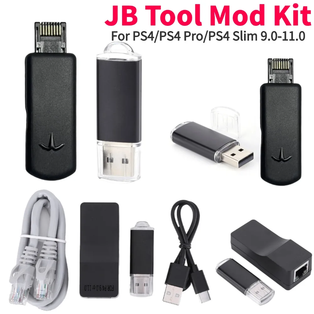 One-Key JB Tool Mod Kit JB USB-Adapter mit Typ-C-Kabel-Kit Spielzubehör für PS4/PS4 Pro/PS4 Slim 9.0-11.0 System Image