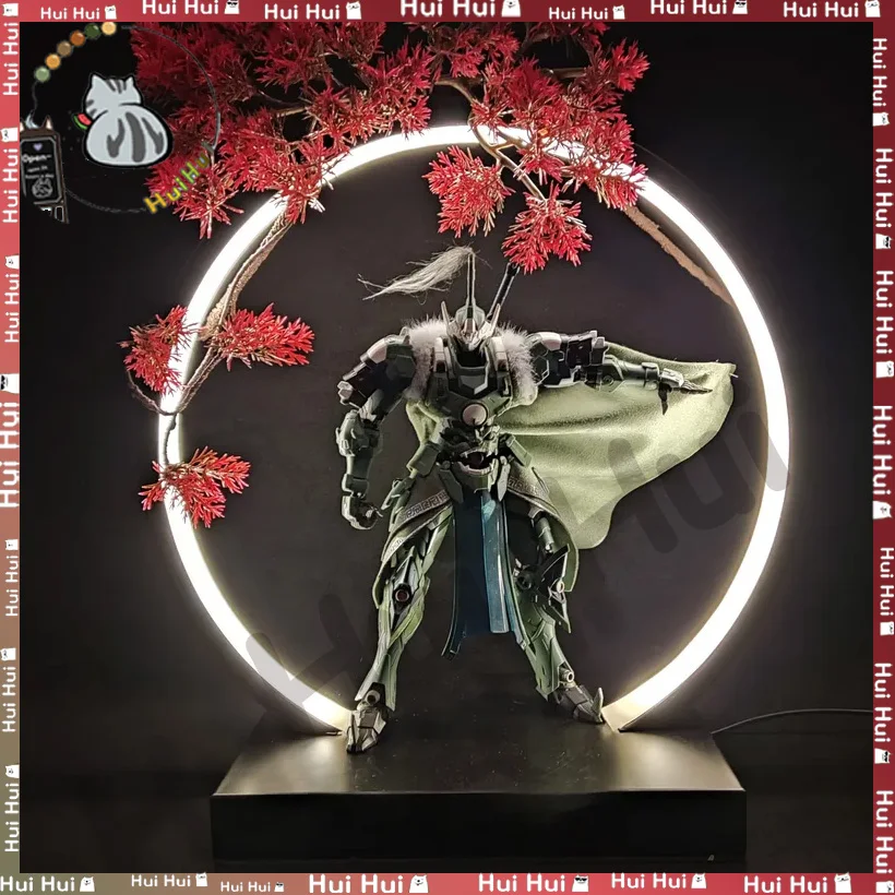 Neue chinesische Stil LED Lampe Ring kreative Ornament Charakter Hintergrund Licht Home Dekoration rote Ahorn grüne Blatt Ambiente Licht
